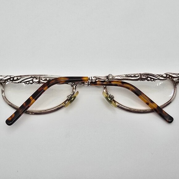 Brighton Wilde Silver Tortoise Frame +2.0 Lens Folding Reading Glasses 47-21-127 - Picture 10 of 13